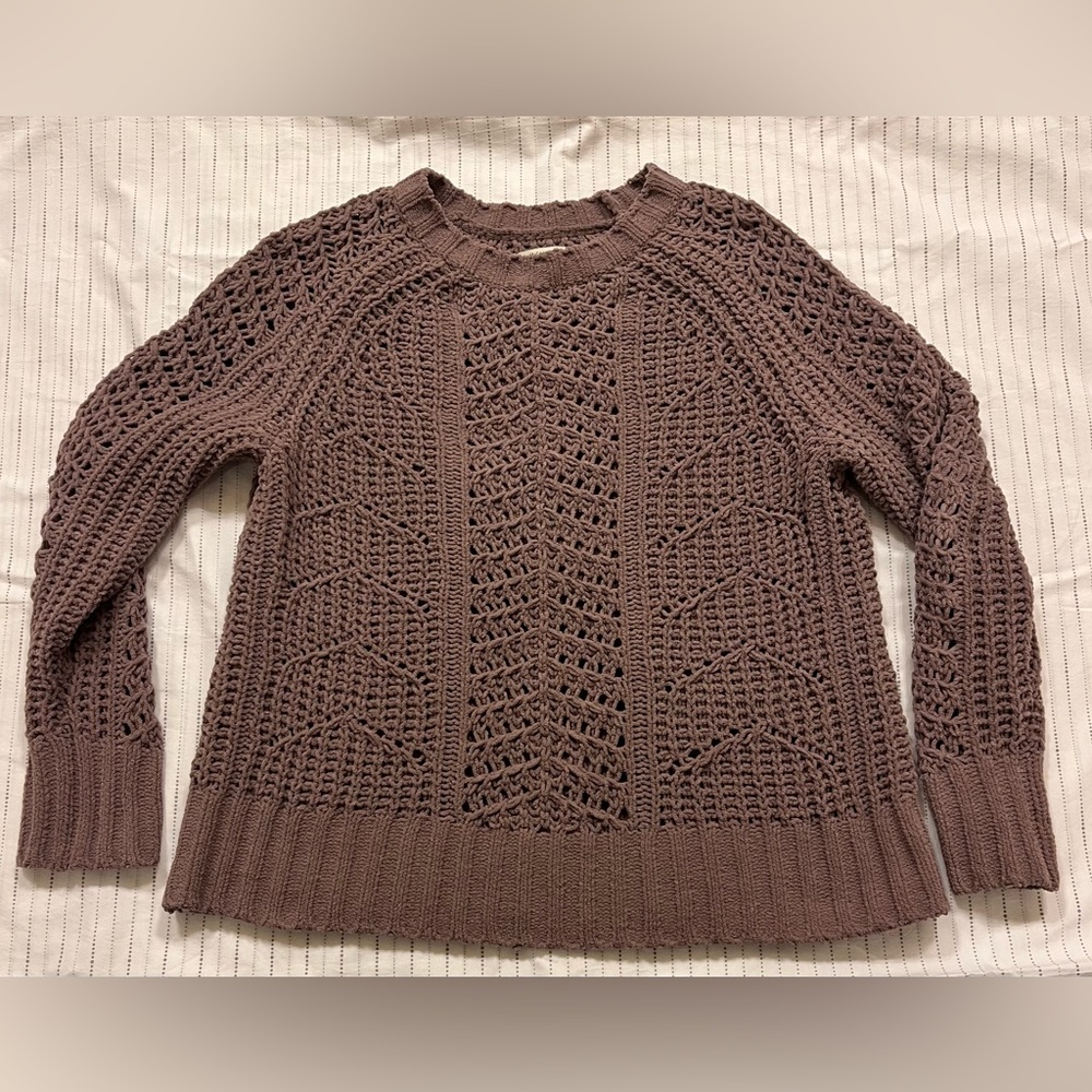 American Eagle Outfitters Knit Sweater in Dusty Purple